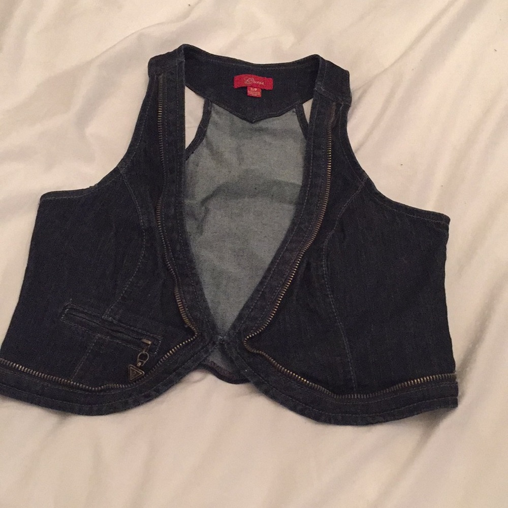Guess no sleeves vest in jeans